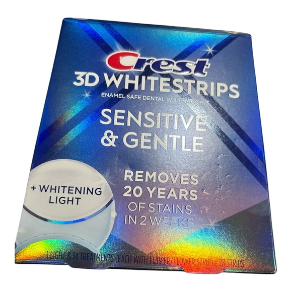 Crest Other - Crest 3D Whitestrips. Sensitive and Gentle. Exp 01/28. 28 strips